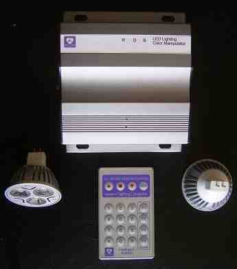 Color LED MR16 Remote & Music Controller System
